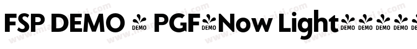 FSP DEMO - PGF-Now Light字体转换